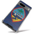 Guam Flag Dark Wood Google Pixel 8a Clear Case